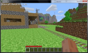 Minecraft - La gare, son quai, et ses rails