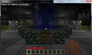 Minecraft - La fontaine au centre de la ville