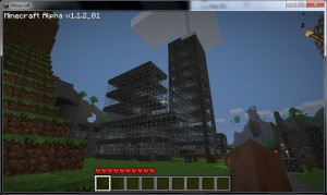 Minecraft - Immeuble à l'aube