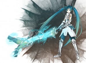 Hatsune Miku - Leek saber !